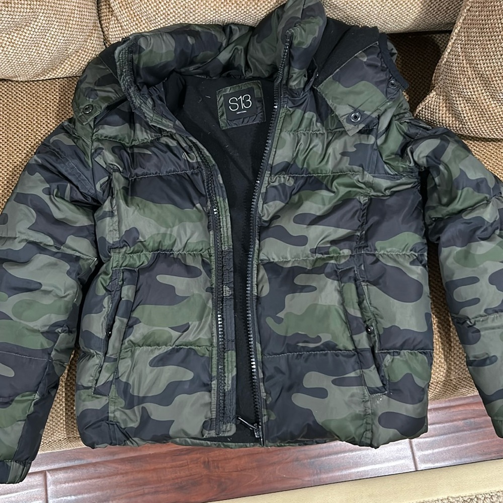 SAM. S13 camo boys coat